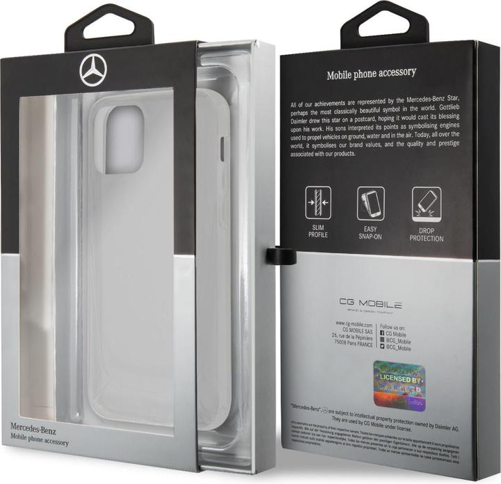 Actual product image Mercedes MEHCP12MARCT iPhone 12/12 Pro 6.1-inch clear hard case with transparent line (Apple iPhone 12 Pro)