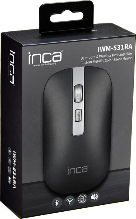 Produktbild Inca Maus IWM-531RA Bluetooth & Wirel.,Akku,Spec.Metallic (Kabelgebunden)