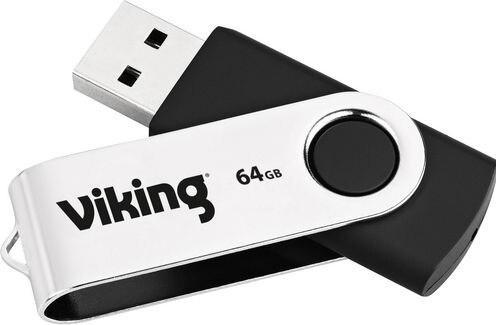 Immagine prodotto Viking Chiave USB Ativa ODF1083095 64 GB Nero, Argento (64 GB, USB 2.0)