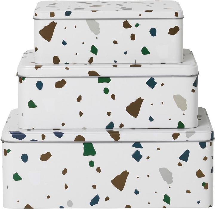 Image du produit Ferm Living Terrazzo Boîte de rangement (lot de 3)