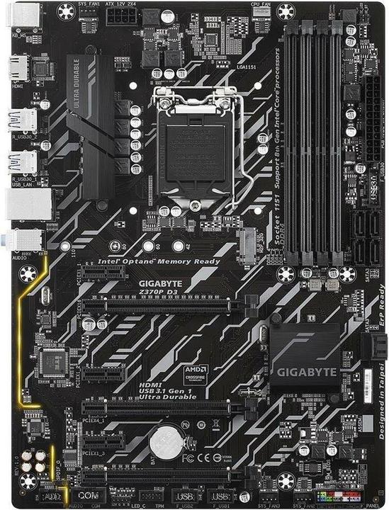 Gigabyte Z370p D3 (LGA 1151, Intel Z370, ATX)