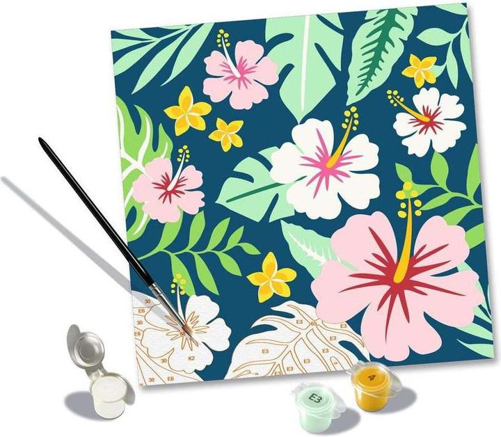 Immagine prodotto Ravensburger CreArt - Pittura per numeri 23729 - Fiori esotici - da 12 anni
