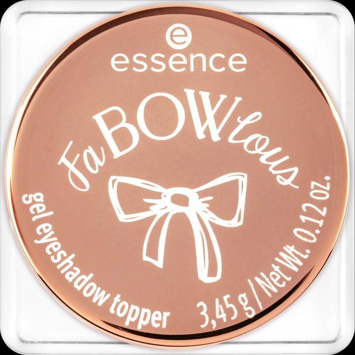 Actual product image essence FaBOWlous gel eyeshadow topper (So Dazzling, Bow)