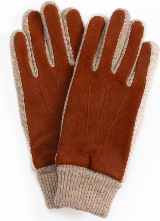 Cash-Mere Ziegen Wildlederhandschuhe mit Kaschmirfutter und Manchette