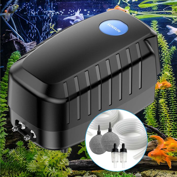 Immagine prodotto SunSun CAP-20 Sauerstoffpumpe 8W 8m³ Luftpumpe Aquarium Teichbelüfter Teichpumpe