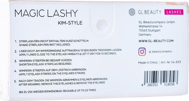 Nährwerte und Zutaten GL Beauty Magic Lashy Kim Style (Wimpernrollen)