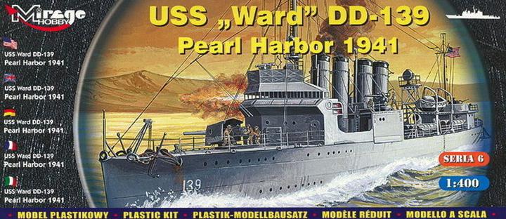 Actual product image Mirage Hobby USS Ward DD-139 'Pearl Harbor 1941