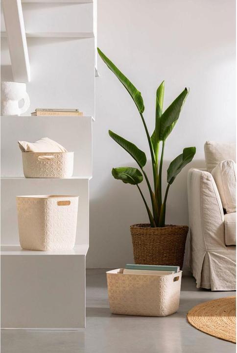 Actual product image GCS Curver Softex storage basket cube 15L chalkWhite (1 x)