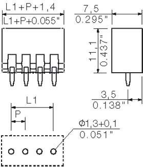 Productafbeelding Weidmüller Weidmller PCB Connectors Oranje 1604470000 Inhoud: 100 stuks (1604470000)