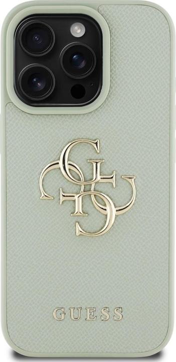 Actual product image Guess Hardcase PU Grained Big 4G and Classic Logo Case for iPhone 16 Pro Max 6,9" Green (Apple iPhone 16 Pro Max)