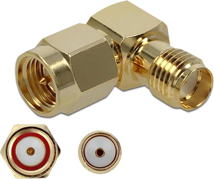Image du produit Delock Adaptateur d'antenne SMA - SMA 90° angulaire (Câble d'antenne)