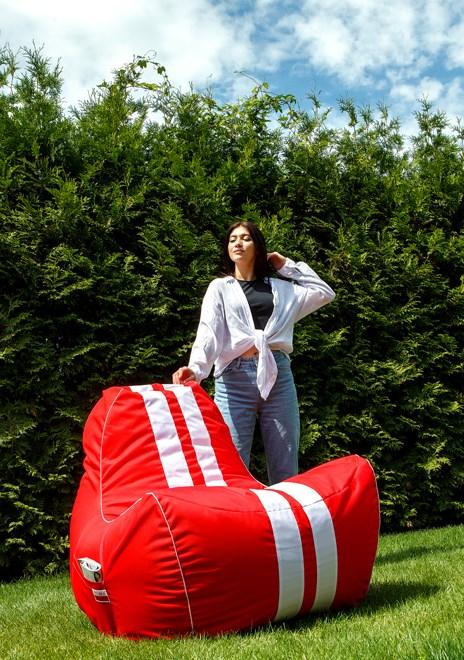 Immagine prodotto Go Gift Borsa pouf Ferrari rosso e bianco XXL 140 x 100 cm Sako