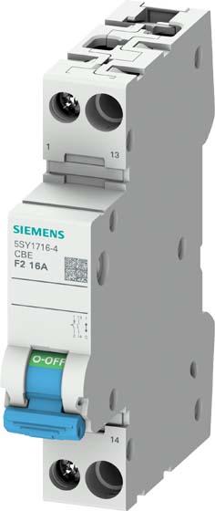 Siemens Geräteschutzschalter 5SY1704-41p m.Hilfsschalter Schliesser Charakter.