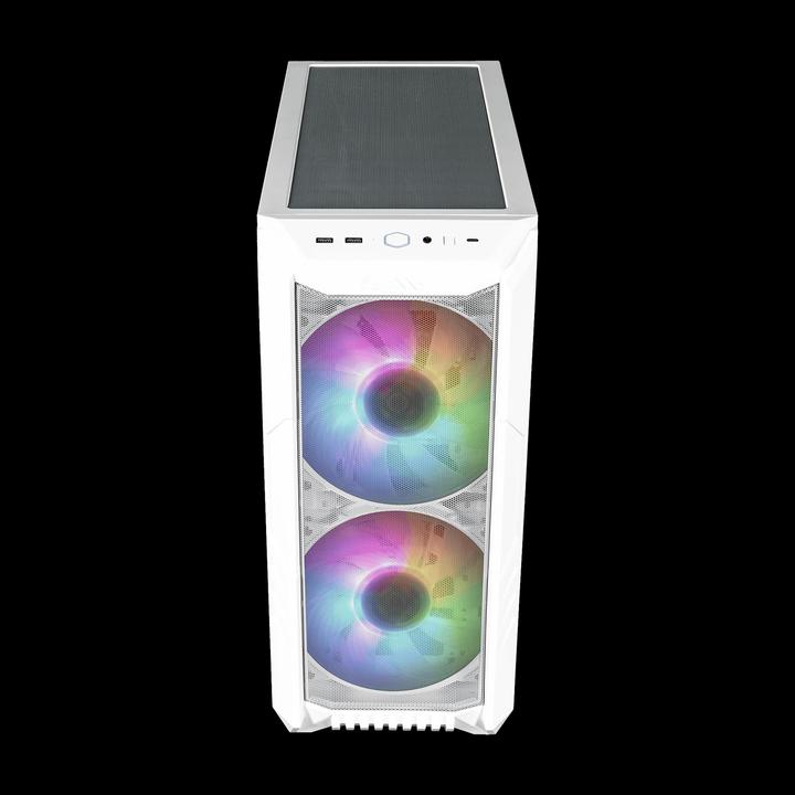 Produktbild Cooler Master PC-Gehäuse HAF 500 Midi-Tower ARGB baltas (mATX, Mini-ITX, ATX, E-ATX)