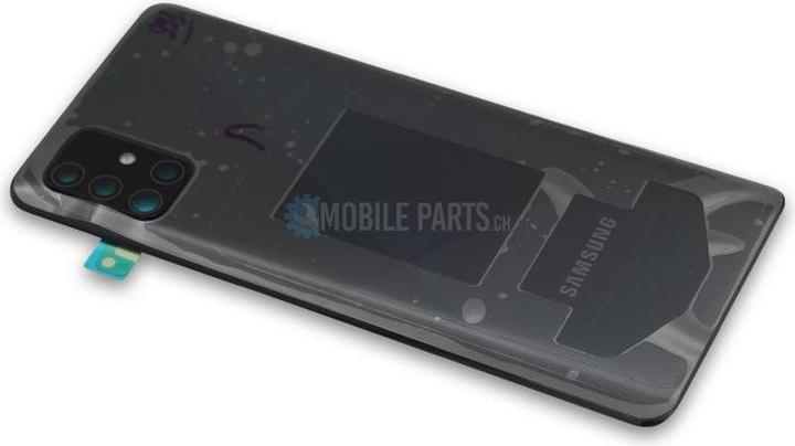 Actual product image Samsung Original Galaxy A51 back cover Prism Crush Black (Galaxy A51)