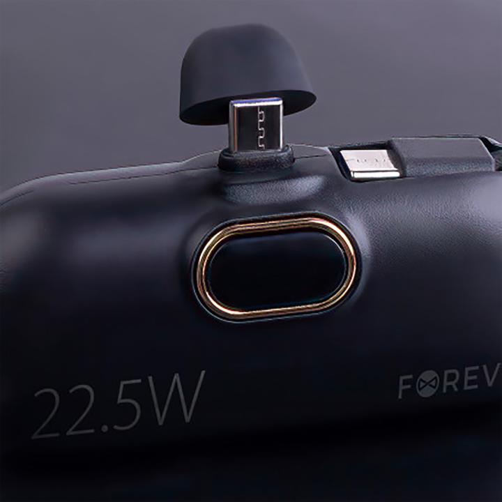 Image du produit Forever mini power bank MTB-100 22.5W 5000 mAh USB C noir (5000 mAh, 79200000 W, 22.50 Wh)