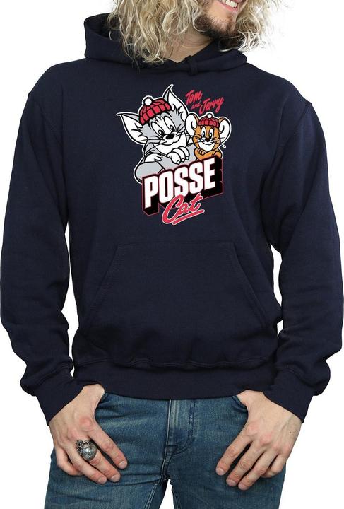 Actual product image Tom & Jerry Mens Posse Cat Hoodie (XXL)