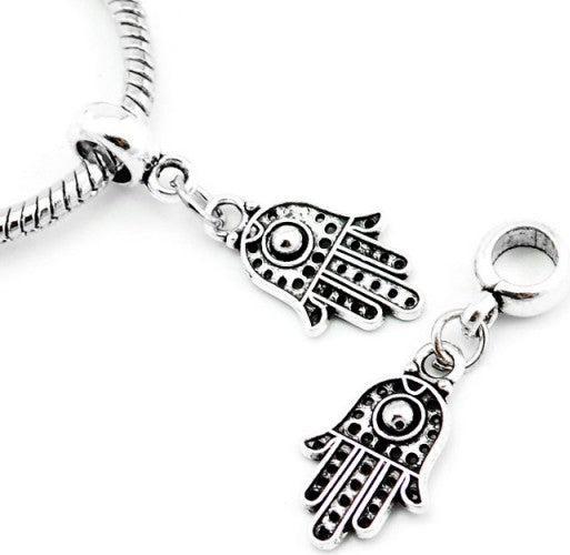 Produktbild Hermex Fatima hamsa Hand Charm Anhänger für Armband - Silbrig (Silber 925)