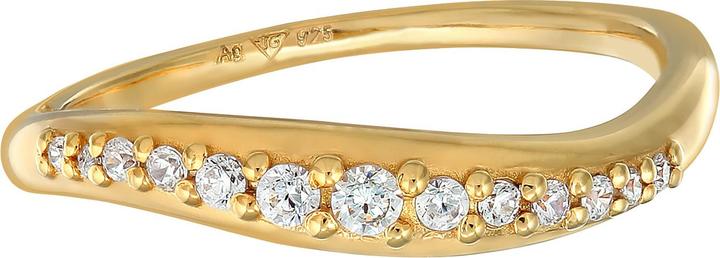 Image du produit Elli Bague zirconium Design audacieux 925 argent sterling (54, Argent 925)