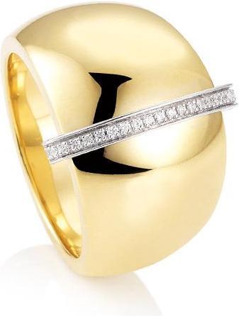 Image du produit Breuning BAGUE - BRILLE. 0,105 Ct. H/si (50, Or 750/18 K)