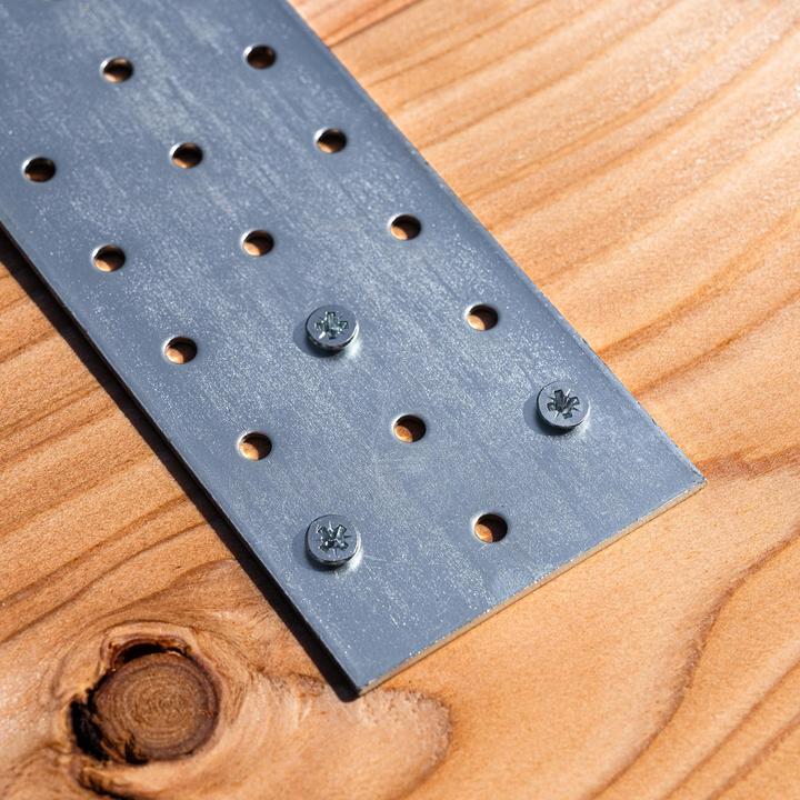 Actual product image Helpmate Flachverbinder 45x180, verzinkt, 12 Stück (Flat connectors, 12 pcs.)