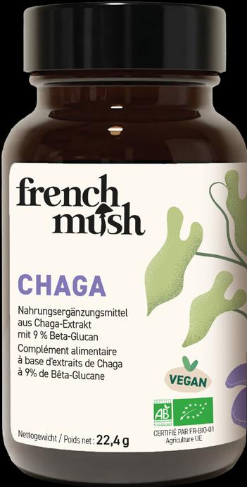 French mush Chaga - Pilz-Extraktkapseln (56 Stück, Kapseln)
