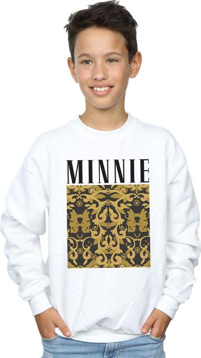 Actual product image Disney Boys Minnie Mouse Baroque Pattern Sweatshirt (152, 158)
