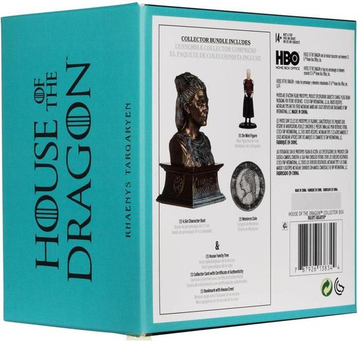 Actual product image McFarlane House of the Dragon Collector Box Rhaenys Targaryen