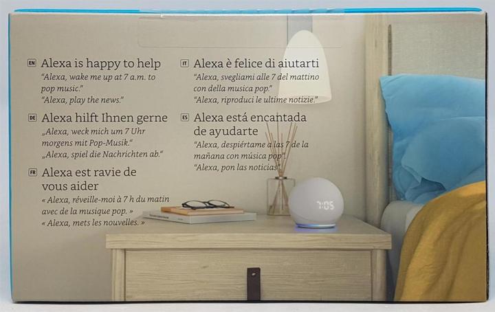 Produktbild Amazon Echo Dot (4. Gen.) mit Uhr (Amazon Alexa)