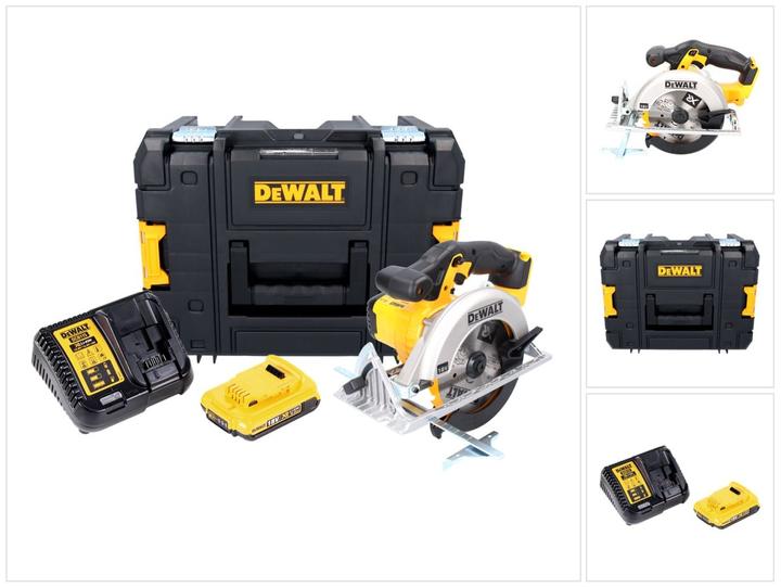 Produktbild DeWalt DCS 391 D1 Akku Hand Handkreissäge 18 V 165 mm + 1x Akku 2,0 Ah + Ladegerät + TSTAK