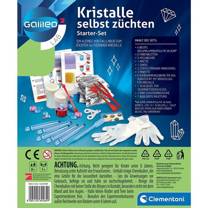Image du produit Clementoni Galileo - Cultiver des cristaux soi-même