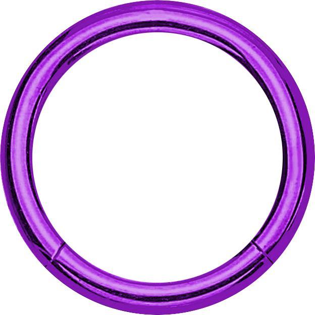 Star Piercing Micro Segmentring klappbar violett (ohne Messing, Titan G23)