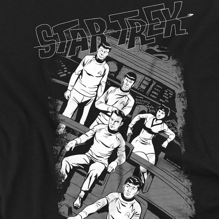 Actual product image Mens Tilted Bridge Retro T-Shirt (4XL)