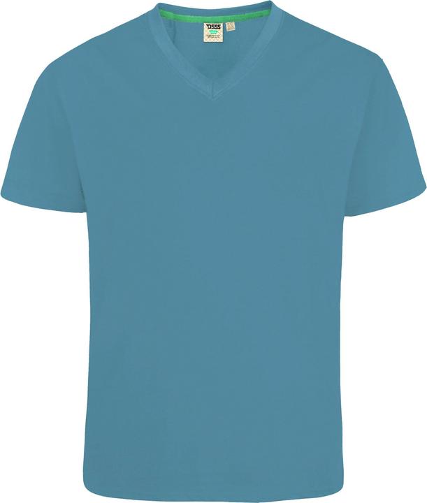 Actual product image DUKE T-shirt Signature 2 with V-neck King Size cotton (6XL)