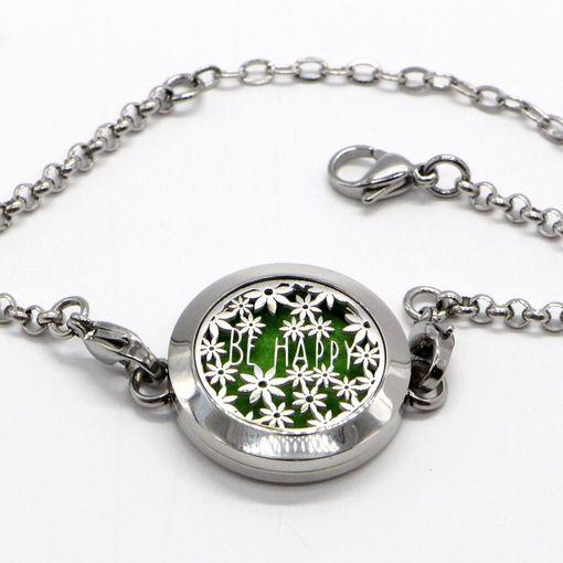 Immagine prodotto Zen Arôme Bracciale per gioielli profumati No.19 Diffusore per olio essenziale, profumo - acciaio inox (Metallo, Acciaio inossidabile)