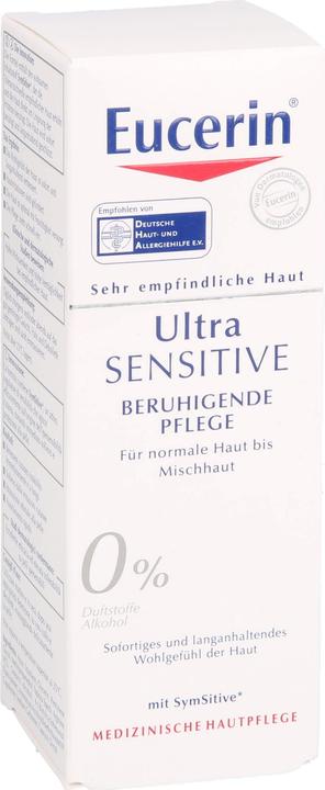 Produktbild Eucerin UltraSENSITIVE Beruhigende Pflege für normale Haut bis Mischhaut (50 ml, 24h Creme)