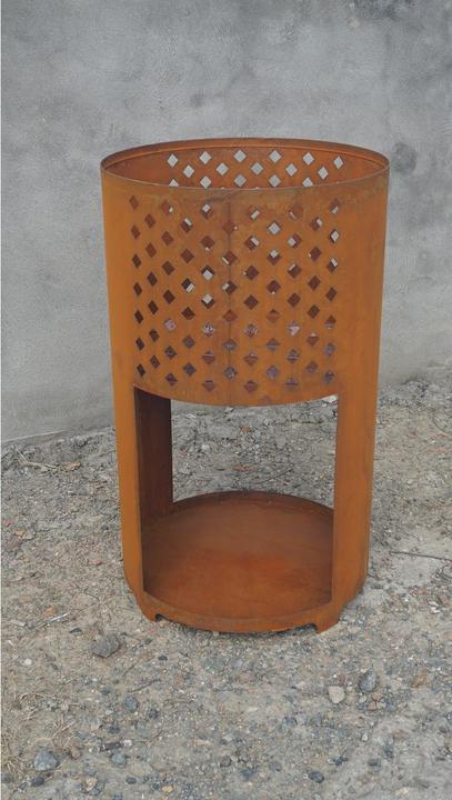 Produktbild Wellcraft Feuerkorb mit Holzaufbewahrungsfach (42 cm)