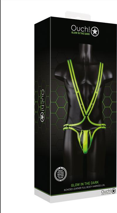 Produktbild Ouch! Full Body Harness - Glow in the Dark (XL)