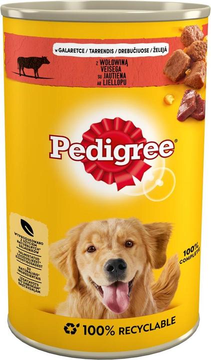 Produktbild Pedigree 5900951015854 Hunde-Dosenfutter Rind Adult 1 2 kg (Adult, 1 Stk., 1200 g)