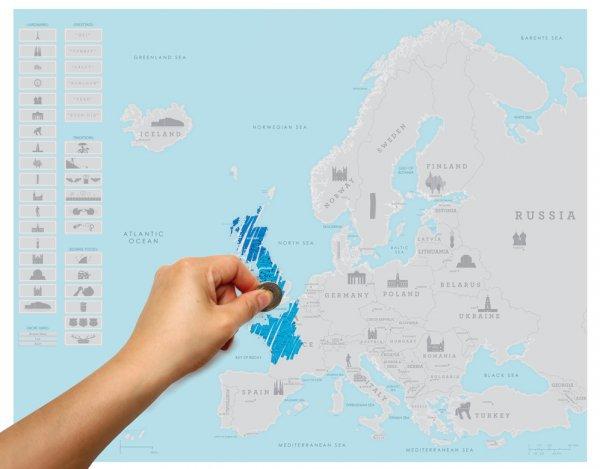 Produktbild Luckies Scratch Map Europa (43 x 53 cm)
