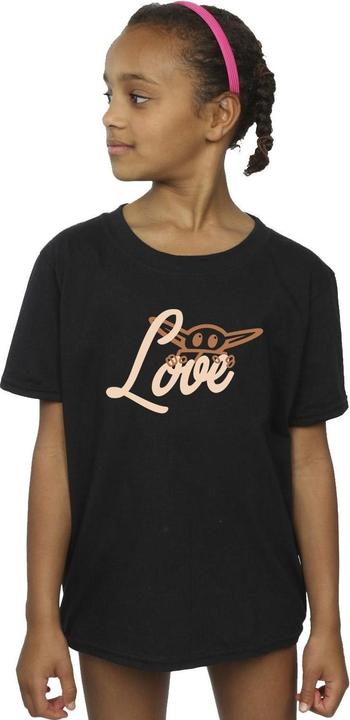 Actual product image Star Wars Girls Grogu Love Cotton T-Shirt (152, 158)