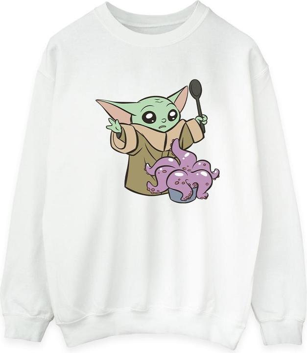 Actual product image Star Wars Mens The Mandalorian Spooky Cooking Sweatshirt (XXL)