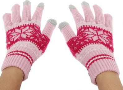 Actual product image Hermex iGlove gloves for TouchScreen Touch - Pink size S (S)