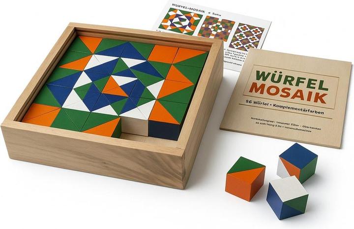 Image du produit NoName Würfelmosaik, 36 Würfel Komplementärfarben
