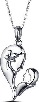 Moiss Elaborate silver pendant Heart P0001439