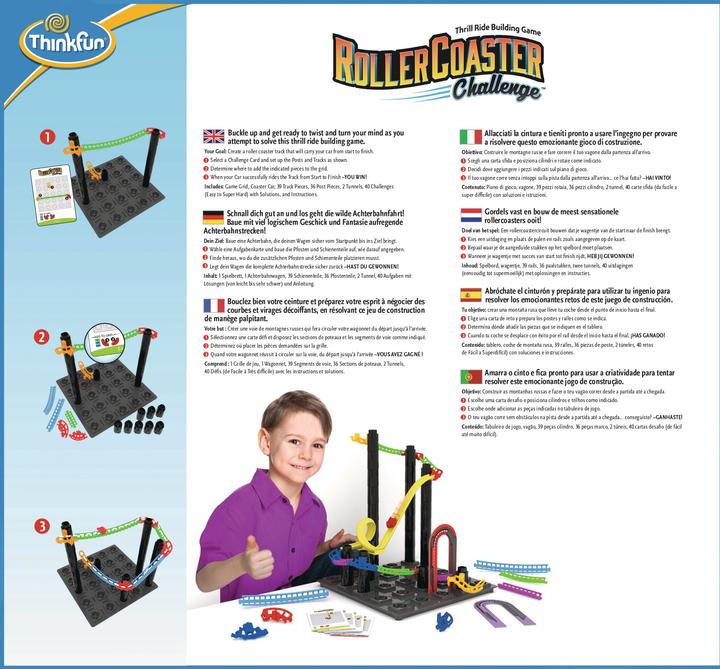 Produktbild Thinkfun Roller Coaster Challenge (Deutsch, Französisch, Italienisch, Englisch)