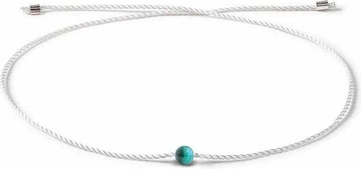 Image du produit Seelenband Bracelet "Porteur d'espoir (23 cm, Malachite, Soie perlée végétalienne)