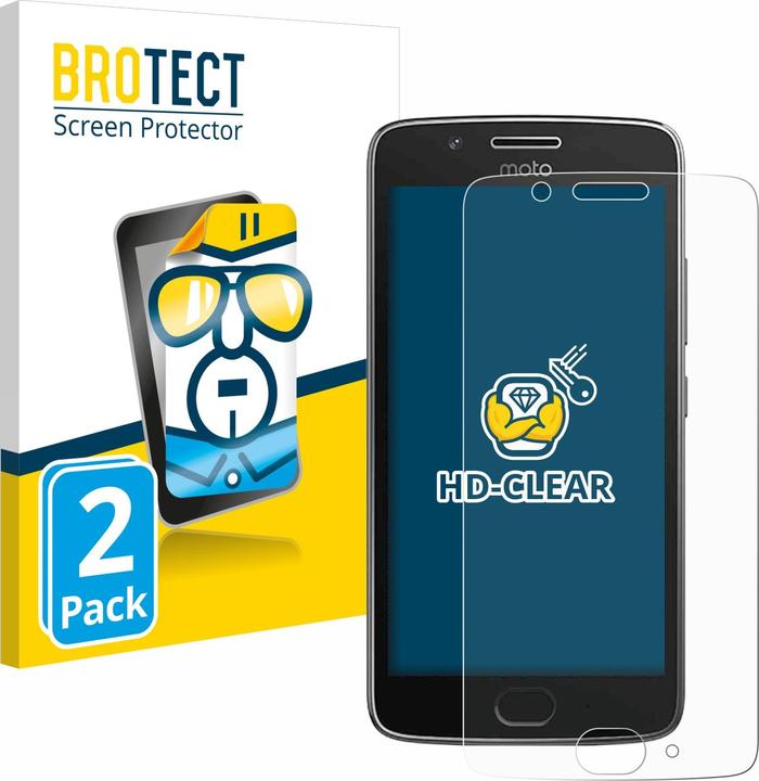 Actual product image BROTECT Screen Protector Clear (2 Piece, Motorola Moto G5)