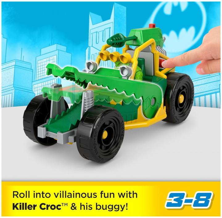 Produktbild Fisher-Price Mattel Imaginext Dc Super Friends - Killer Crock Buggy για 3+ Ετών HML05