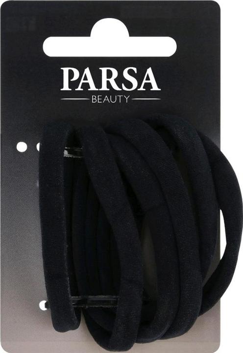 Immagine prodotto Parsa Beauty Porta trecce Parsa, senza metallo, nero 6 pezzi, look giarrettiera (Elastico per capelli)